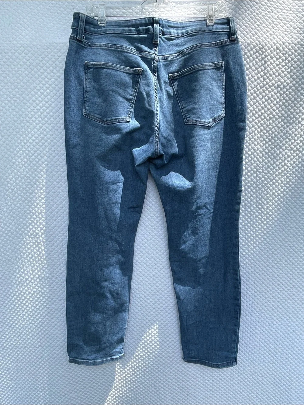 LC Lauren Conrad Slim Boyfriend Jeans Women’s Size 14 Medium Wash Distressed